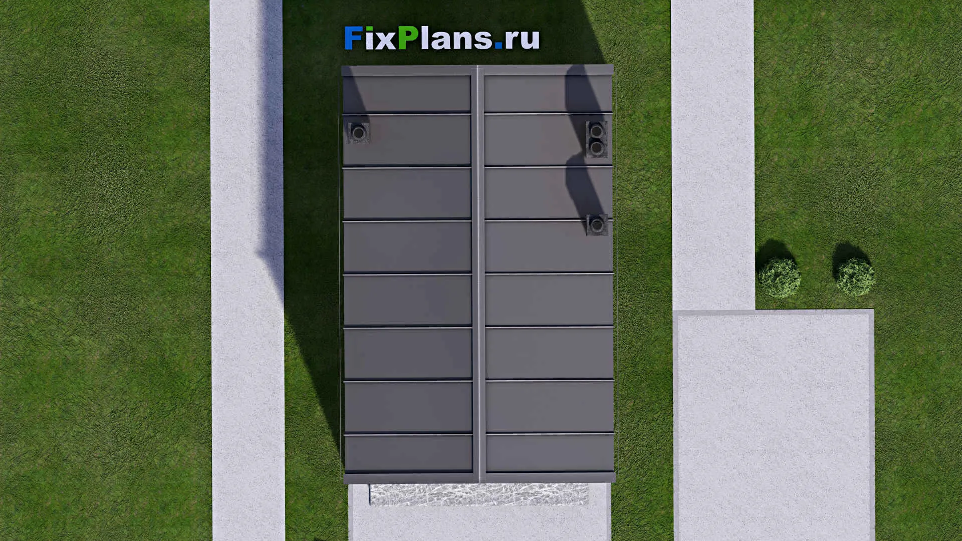 F-16469 - Планы двухэтажного дома 6 на 9, площадью 70 м² с 2 спальнями