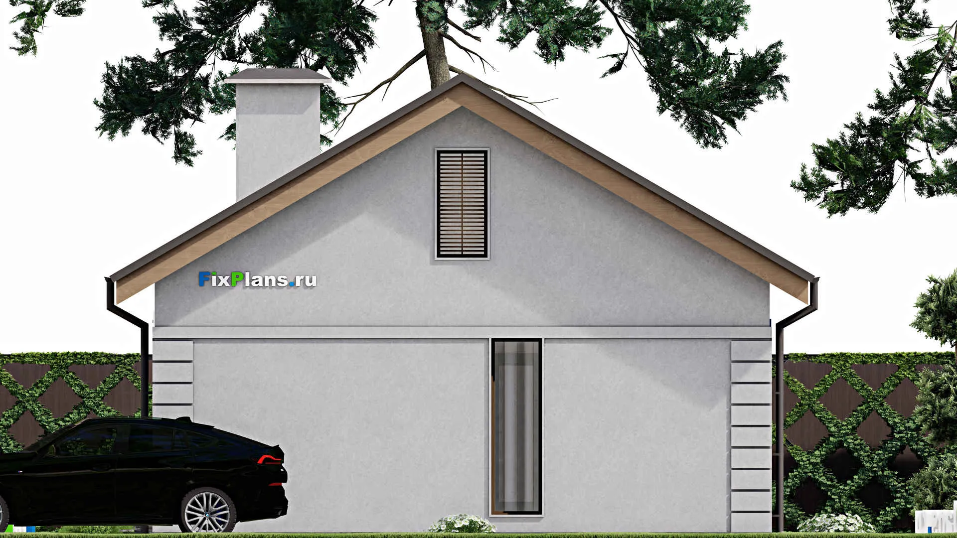 F-9260 - Проект одноэтажного дома 9 на 15, площадью 100 м² с 3 спальнями