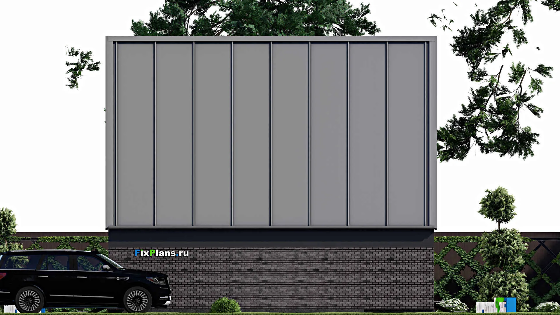 F-10475 - Проект дома с мансардой 7 на 10, площадью 70 м² с 2 спальнями